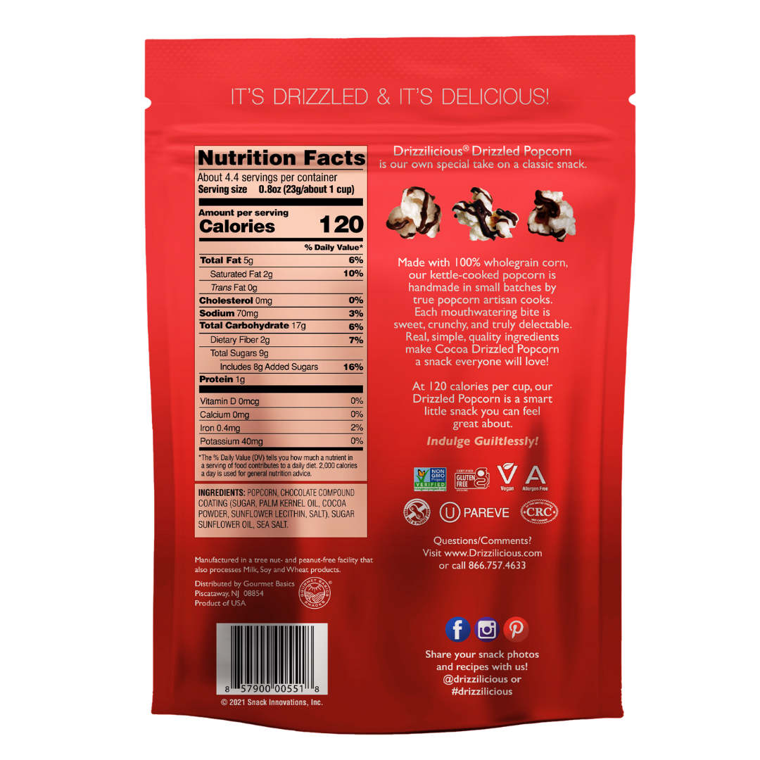 Alternative view of Cocoa Popcorn 3.6oz